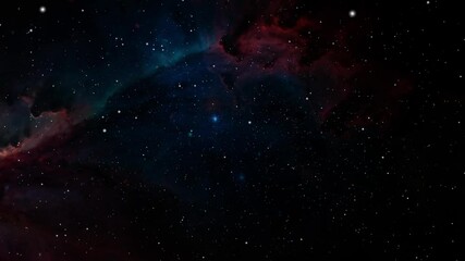 Wall Mural - cluster of stars with nebula background in outer space