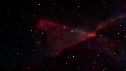 Wall Mural - cosmos dark red background with nebula