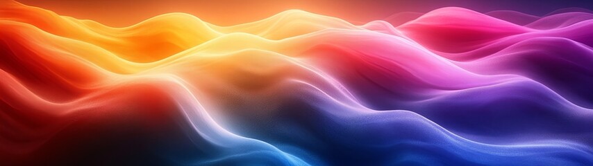 Colorful Abstract Waves with Gradient Tones