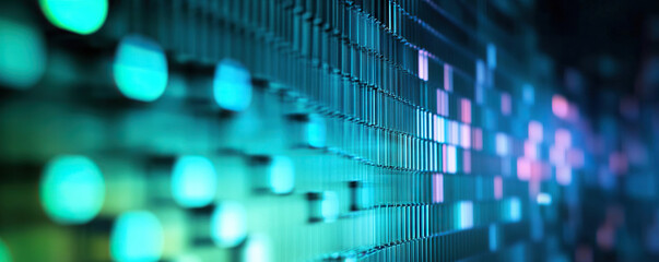 Poster - digital abstract background, ideal for depicting a wide range of applications, including network cap