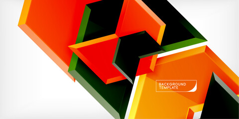 Poster - Technology dynamic arrow geometric background. Vector Illustration For Wallpaper, Banner, Background, Card, Book Illustration, landing page