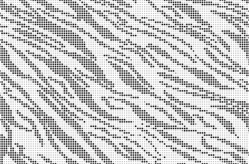 Aufkleber - Halftone trendy zebra skin pattern background vector. Animal fur dotted vector background. Abstract seamless zebra stripe pattern.