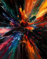 Wall Mural - abstract colorful explosion. ai.