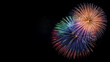 © Kanchana - Banner with fireworks background black