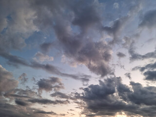 Wall Mural - It is a magnificent sunset sky.
