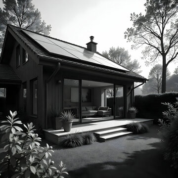 A stunning house design featuring elegant architecture,