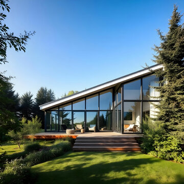 A stunning house design featuring elegant architecture,