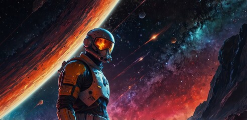 Wall Mural - Science fiction in space