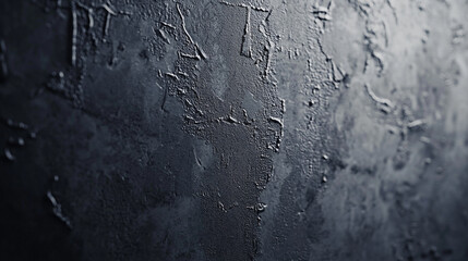 Poster - Textured dark wall with subtle lines and patterns illuminated by soft light in a minimalist setting