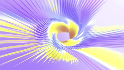 Poster - Movement of figure in the form of Mebius ring. 3d rendering loop animation 4K