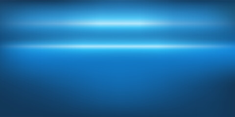 Poster - Blue and White Bright Parallel Light Beams Across a Blurred Wallpaper, Background, Flyer or Cover Design - Applicable for Reports, Presentations, Placards, Posters - Trendy Creative Vector Template