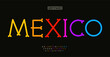 © artyway - Colorful bone alphabet, playful Mexican style letters, festive font for joyful holiday healine, vibrant cultural lettering, lively heritage logo. Dia de los Muertos typography. Vector typeset.