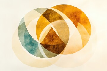 Poster - A simple and clean circular design against a white backdrop