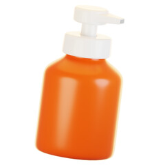 Poster - 3d rendering bathroom icon concept. 3d render shampoo
