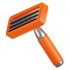 Poster - 3d rendering bathroom icon concept. 3d render razor