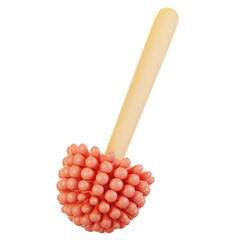 Poster - 3d rendering bathroom icon concept. 3d render toilet brush