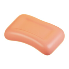 Poster - 3d rendering bathroom icon concept. 3d render soap