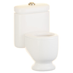 Poster - 3d rendering bathroom icon concept. 3d render toilet