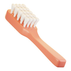 Poster - 3d rendering bathroom icon concept. 3d render toothbrush