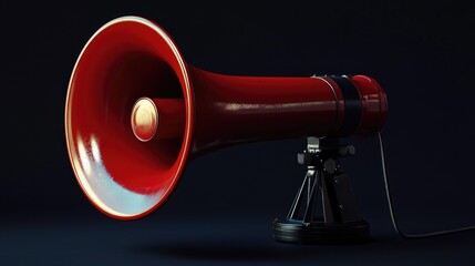 Aufkleber - A loudspeaker on a stand, ideal for public speaking, events or protests