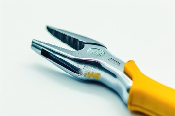 Poster - A pair of pliers lying on a clean and empty white surface