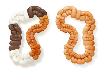 Poster - A creative arrangement of doughnuts forming alphabet letters