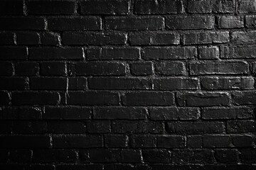 Poster - A fire hydrant standing in front of a brick wall, providing a simple yet functional urban landscape
