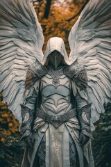 Poster - A depiction of an angel with majestic wings, often used in religious or inspirational contexts