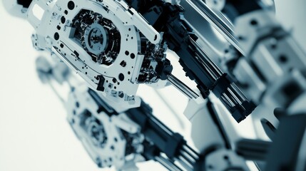Poster - Futuristic Robot Arm in Studio Lighting