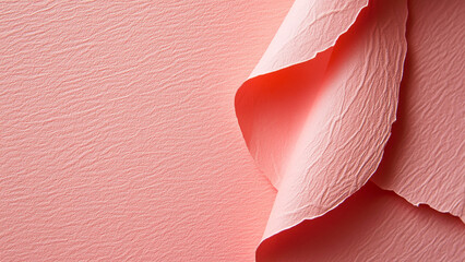 Textured Soft Coral Paper – Soft coral-colored paper with a fine, textured finish