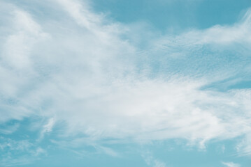 Wall Mural - clear blue sky and white clouds