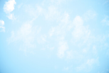Wall Mural - clear blue sky and white clouds