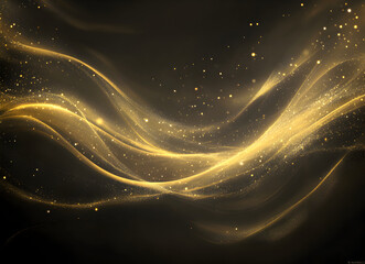 Poster - Abstract Gold Glitter Background