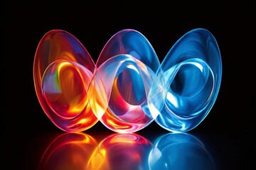 Fototapete - multiple exposure luminogram multiple exposures blended with lum