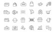 © stoker - Money and finance line icons collection. Icons related to payment. Vector illustration