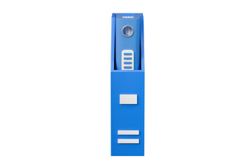 Fototapete - 3d file folder with storing box and paper icon. minimal binder file folder document icon. office equ