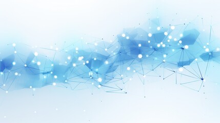 Aufkleber - a clean white background with an abstract web of blue lines and dots illustrating the concept of dig