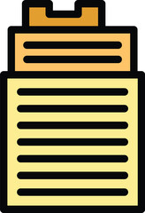 Poster - Network switch connecting with cable and optical fiber wireframe icon vector outline illustration