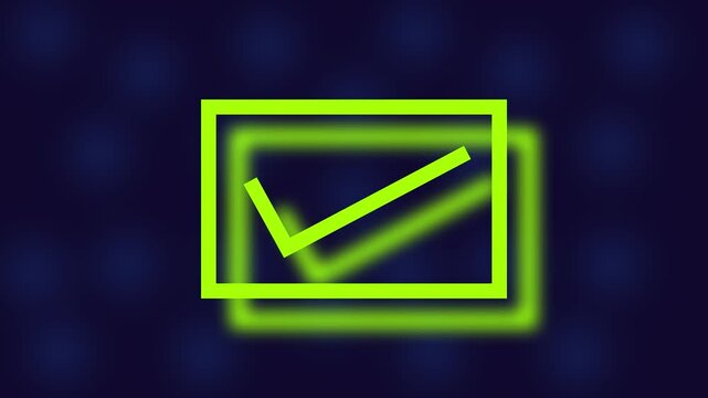 checkmark sign icon animation. tick mark, complete mark, right, conform mark
