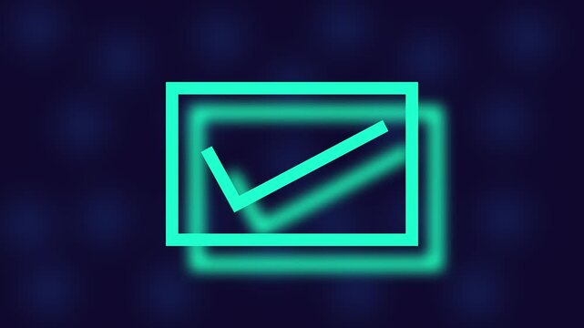 checkmark sign icon animation. tick mark, complete mark, right, conform mark