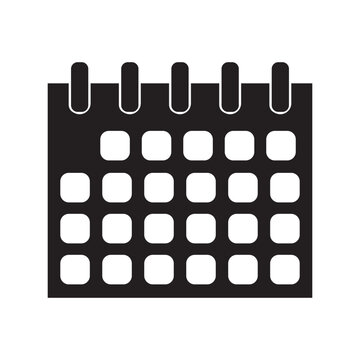 Calendar vector  icon . Vector illustration.  EPS 10/AI