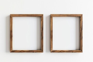 Sticker - Empty wooden frames on wall