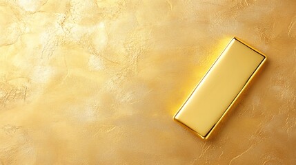 Closeup of a gold bar on a textured background symbolizing stability, growth, and diversification subtle upward arrow motif in the background represents longterm financial growth