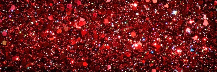 Poster - Glittering Red Background for Creative Projects