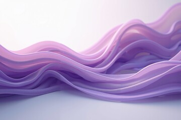 Leinwandbilder - smooth flowing purple and pink abstract shapes creating a sense of movement and fluidity against a soft gradient white background