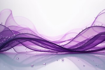 Leinwandbilder - smooth flowing purple and pink abstract shapes creating a sense of movement and fluidity against a soft gradient white background