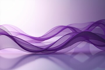 Leinwandbilder - smooth flowing purple and pink abstract shapes creating a sense of movement and fluidity against a soft gradient white background