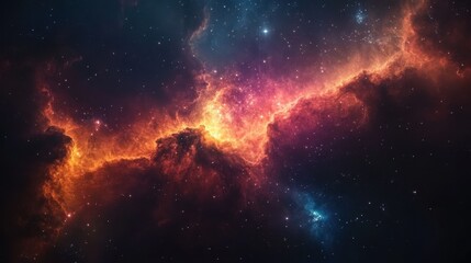Wall Mural - colorful space galaxy cloud nebula. stary night cosmos. universe science astronomy. supernova backgr
