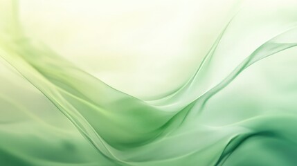 Poster - Fresh abstract background with a soft green gradient and a blurred effect