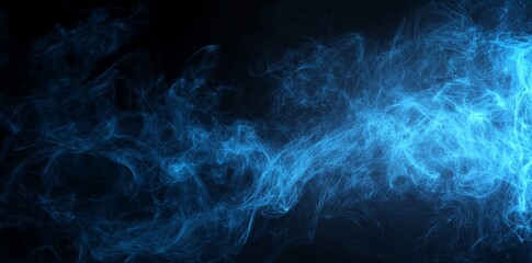Aufkleber - Black with abstract smoke texture. Fog in the night.